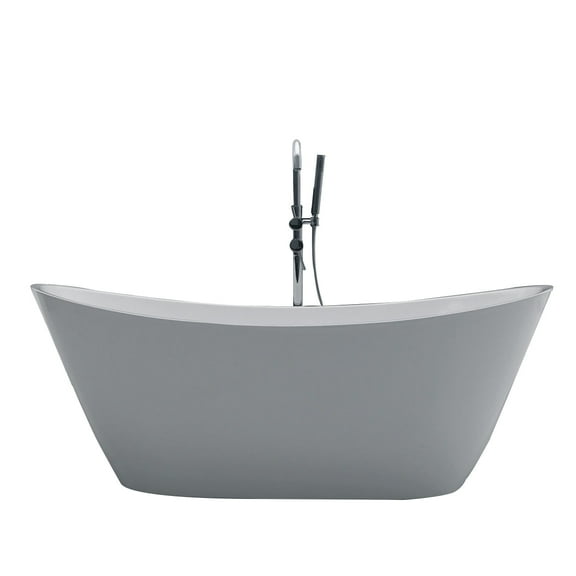 Eviva Bella 67" White Acrylic Free Standing Bathtub