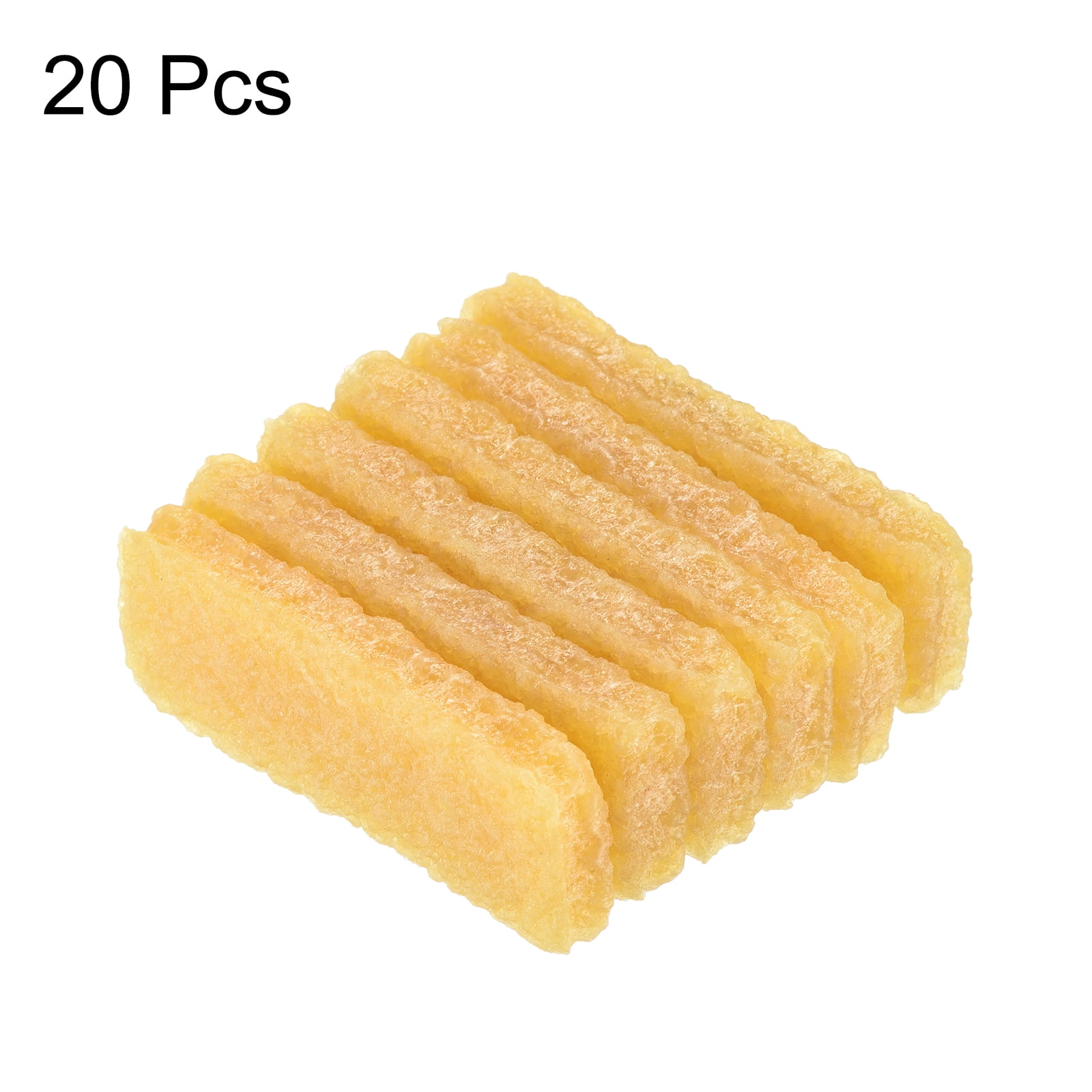 Lot De 20 Gommes Adhésives Jaunes - 50x35x10 Mm, Pour Nettoyer Résidus