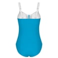 thumbnail image 2 of Xucatan Women's Color Block One Piece Swimsuit with Full Hip Coverage and Removable Pads, Modest Monokini for Beach Pool Vacation Gift, 2 of 7