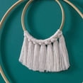 thumbnail image 5 of Decoración de borlas de hojas tejidas Boho Chic de plumas para colgar en la pared Cott, 5 of 5