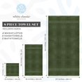 thumbnail image 4 of Juego de toallas White Classic Luxury 100% algodón turco, 8 piezas, 4 of 8