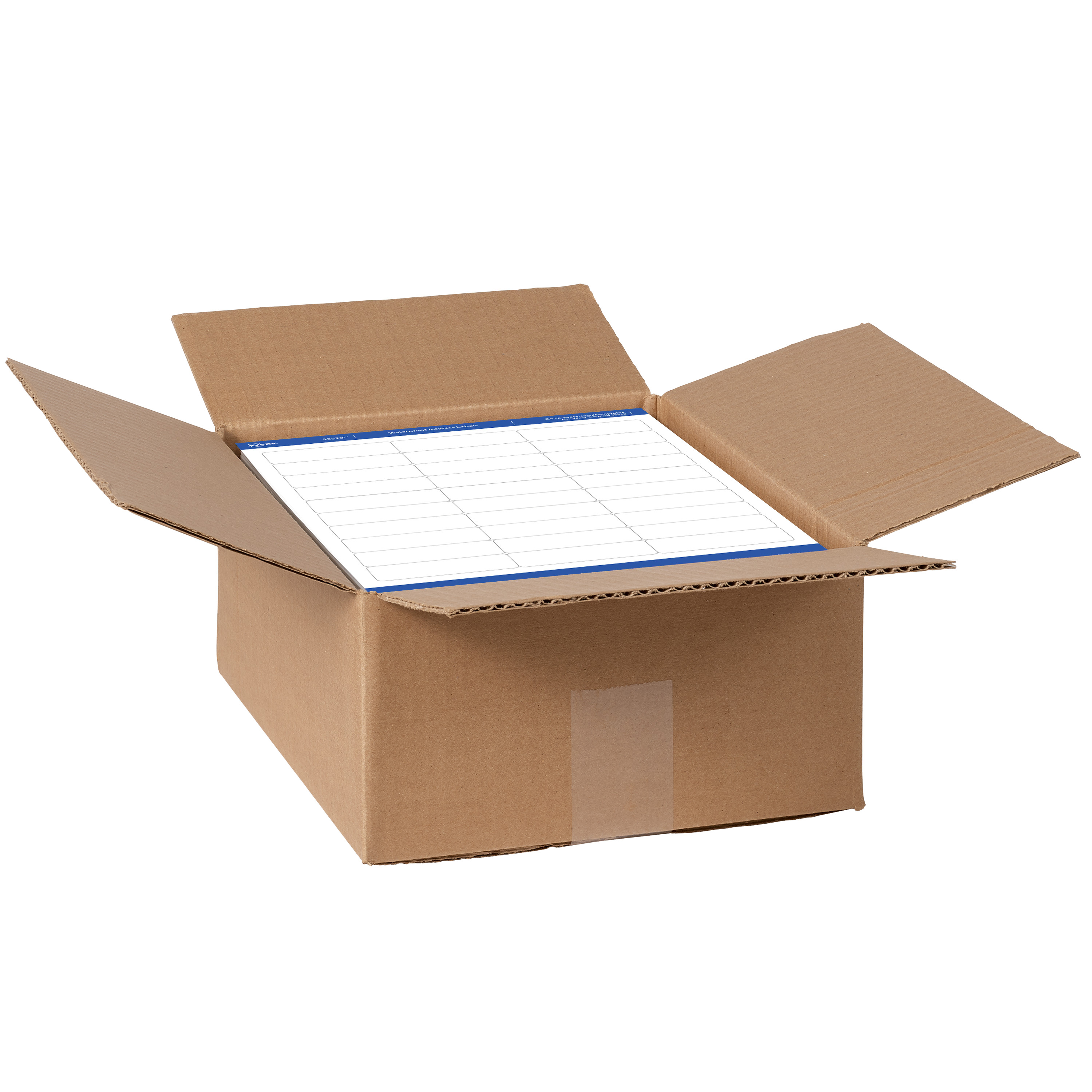 Avery Waterproof Labels Sure Feed 1 X 2 5 8 15 000 Labels 95520 