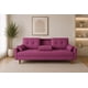 thumbnail image 1 of Sofá Cama Reclinable El Bazar Store Cancún Lino Rosa Brazos Separados Respaldo Abatible, 1 of 7