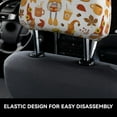 thumbnail image 4 of Kdxio Gnomes Autumn Harvest Pattern Print 2 Piece Car Head Rest Covers Set Auto Front/Rear Seats Headrest Cover Universal Fit Most Cars,Sedan, SUV, 4 of 9