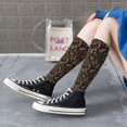 thumbnail image 6 of Picia Women Crew Soft Moisture-wicking Socks Decorative Feathers Pattern Design Cotton Socks, One Size fit All, 6 of 9