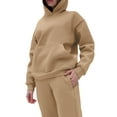 thumbnail image 3 of UVN Hoodie Tracksuit for Women Casual Sweatsuit 2Pcs Jogger Set Activewear Outfits with Pockets, 3 of 7