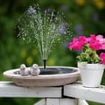 thumbnail image 6 of Solar Fountain Outdoor, Solar Bird Bath Fountains Pump with 6 Nozzles, Upgraded Free Standing Floating Solar Powered Water Fountain Pump for Bird Bath, Garden, Pond, Pool and Outdoor, 7.1 inch, 6 of 9