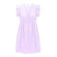 thumbnail image 7 of Summer Dresses for Women Lace V Neck Jacquard Cutout Sun Dress Ruffle Boho Dress Plus Size Dress Women Beach Dress, 7 of 7