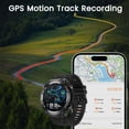 thumbnail image 2 of Reloj inteligente Baoinse Military con batería GPS Tracker 90d, 2 of 9