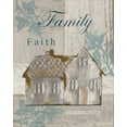 thumbnail image 2 of Appleman, Sam 15x18 Gold Ornate Wood Framed with Double Matting Museum Art Print Titled - Family - Faith - Community, 2 of 4
