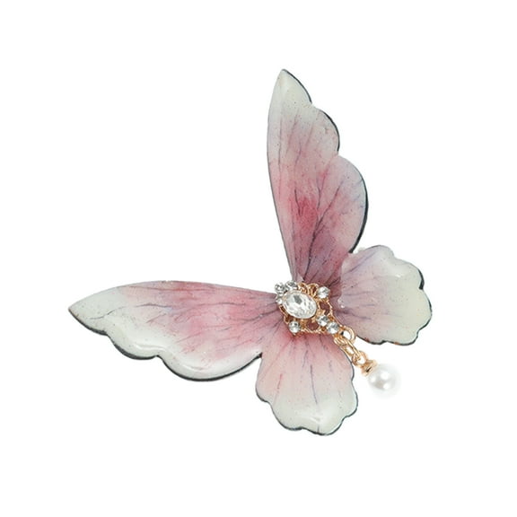 Unique Bargains 1 Pc Duckbill Hair Clips Hairdo Clip for Home Pink