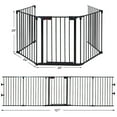 thumbnail image 3 of Canddidliike 115 Inch Length 5 Panel Adjustable Wide Fireplace Fence, Fence for House Stairs Doorways Fireplace, 3 of 9