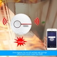 thumbnail image 3 of Sensor Irfora Detector de humo Wifi Sensor de alarma contra incendios inteligente Sistema de seguridad inalámbrico Smart Life Tuya APP Control Hogar inteligente para el hogar Cocina / T Irfora Sensor, 3 of 5