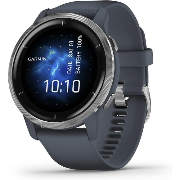 Refurbished Garmin Venu 2 Multisport Fitness GPS Watch - Granite Blue - B Grade