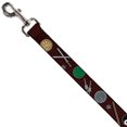 thumbnail image 2 of Nickelodeon Pet Leash, Dog Leash, Classic TMNT Gear Elements Brick Wall, 6 Feet Long 1.0 Inch Wide, 2 of 2