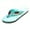 Turquoise, variant on Women's Kaiback Seaside Flip Flop Beach & Pool Sandal - Cute & Comfortable - Women's US 8 EU 39 - Grey & White