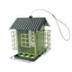 thumbnail image 3 of Comederos para pájaros para exteriores Comedero para pájaros con techo Decorativo para casa de pájaros exterior Verde, 3 of 9