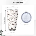 thumbnail image 4 of Honeii Dachshund Dog Print 20OZ Car Cup, Insulated Stainless Steel Travel Mug with Lid and Straw, Keep Your Drinks Hot and Cold-Without Straw, 4 of 8