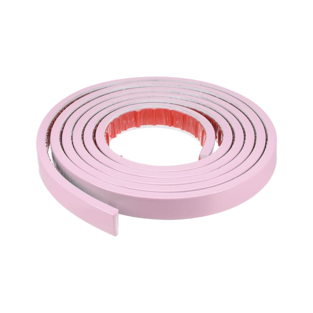 Moldura Adorno Pelar y Pegar 0.79" x 8.2 Pies Flexible Autoadhesivo Adorno para Espejo, Pared, Rosa Unique Bargains molduras y molduras de pared de madera