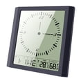 thumbnail image 3 of Naiovety Medidor de humedad de temperatura digital Dormitorio Oficina Hotel Termómetro Higrómetro Reloj Alarma con pilas Plástico Estilo simple Termómetros Naiovety HA011255-00B, 3 of 6