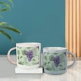 thumbnail image 7 of Coolnut 2 PCS 400ML Ceramic Coffee Mugs for Men Women, Purple Vintage Grape Great Cup for Cocoa, Tea, Office, Home, Engagement Gifts, 7 of 7