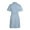 Light blue, variant on Ichuanyi Dresses for Women 2022, Fall Women's Plus Size Zipper Casual V Neck Short Sleeve Dress Denim Faux Jean Dress