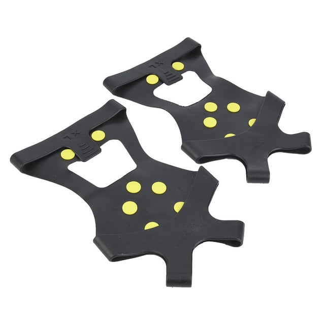 Cubiertas para zapatos de hielo BuyWeek 10 tacos de acero Negro S M L XL