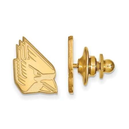 - Solid 14k Yellow Gold Ball State University Lapel Pin (11mm x 15mm)