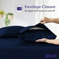 thumbnail image 5 of BEDSIUM 4pc Bed Sheet Set 1000 Thread Count Luxury Softest Bedding Sheet Set Upto 18" Deep Pocket 100% Egyptian Cotton - Wyoming King Navy Blue, 5 of 5