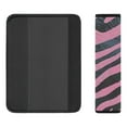 thumbnail image 5 of Shangniulu Pink Black Stripes Safety Seat Belt Cover Leopard Tiger Print Shoulder Pads for Universal Car Auto Interior Accessories, 5 of 5