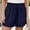 Navy, variant on Njoeus Women's Elastic High Waisted Drawstring Shorts Casual Loose Summer Beach Lounge Shorts Soft Pajama Shorts for Women Plua Size S-5XL