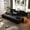Black, variant on PUKNLY 2 Pack Luxurious Plush Corduroy Chaise Lounge with 3 Pillows, Convertible Sofa Bed with Storage Pocket, Frameless Design & Compression Foam for Small Spaces, Living Room, Apartment,Purple