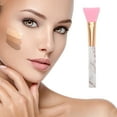 thumbnail image 2 of Unique Bargains 1 Pc Lightweight Marble Facial Mask Brush Pink White Brown, 2 of 5