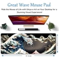 thumbnail image 2 of Kanagawa Great Wave Anime Gaming Mouse Pad 31.5x11.8in XL Extended Desk Protector Stitched Edges Non-Slip Rubber Base Ideal for Home Office, 2 of 6