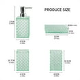 thumbnail image 5 of Decorative Transparent Bathroom Containers Pattern Bath Accessories, 5 of 8
