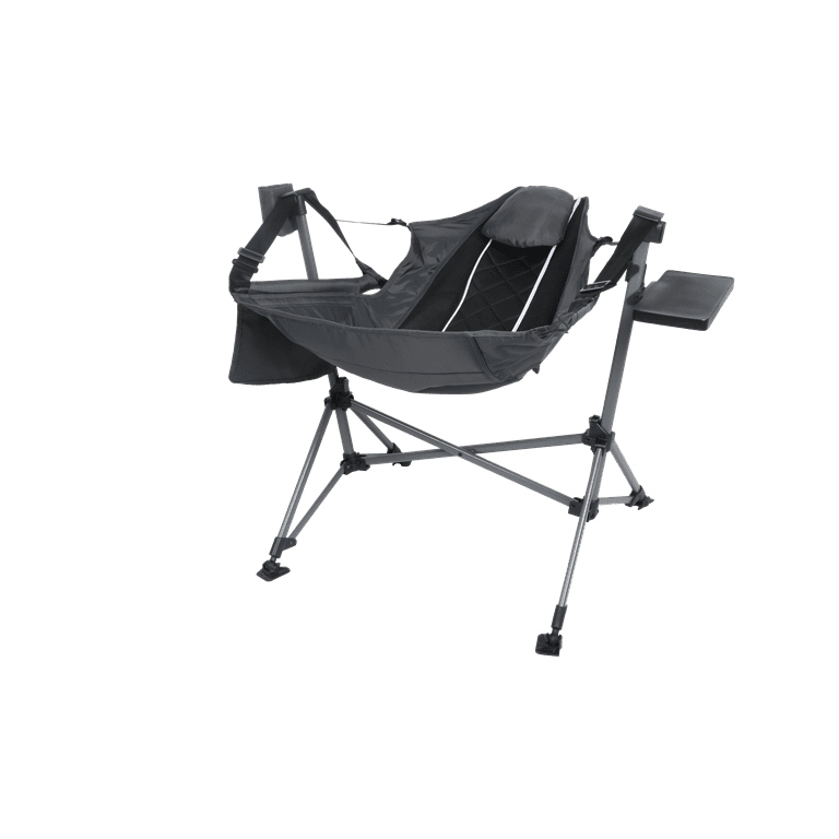 Ozark Trail Hammock Chair with Table, Black, Polyester-Nylon Ozark Trail Hammock Chair with Table, Black, Polyester-Nylon