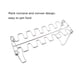 thumbnail image 5 of Billuyoard Soporte para patas de pollo de acero inoxidable, portátil, antioxidante, plegable, 14 ranuras, rejilla reutilizable, accesorios para Cocina y Comedor, 5 of 6