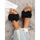 thumbnail image 2 of Women Bow Decor Strap Slides, Fashionable Open Toe Flat Sandals For Vacation, 2 of 5