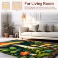 thumbnail image 2 of Ultra Soft Area Rug, Multi Color Vintage Mushroom Home Decor Mat, Non Slip, Stain Resistant, Washable Area Rugs for Living Room, Bedroom(Red, 3X5), 2 of 8