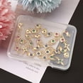 thumbnail image 6 of U8MO 36pcs Cross Moon Brass Cubic Zirconia Charms Heart Metal Dangle Pendants 8~14mm, 6 of 9