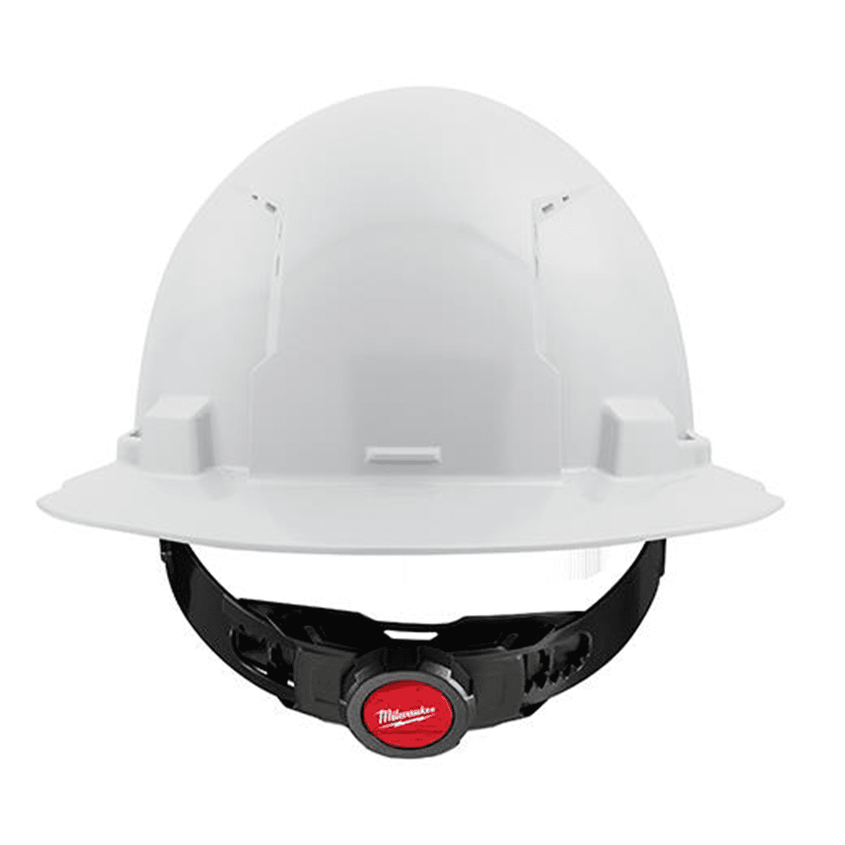 Milwaukee Tool BOLT White Full Brim Vented Hard Hat w/4pt Ratcheting Suspension (USA) - Type 1, Class C