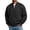 Black, variant on Men's Bomber Jacket Full Zip Long Sleeve Casual Jacket with Ribbed Collar Side Pockets Regular Fit Lightweight Outerwear Light Blue M