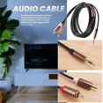 thumbnail image 5 of Jack 3.5mm to 2 RCA Audio Cable AUX Splitter 3.5mm Stereo Male to Male RCA Adapter 2 Speaker Cable 1, 5 of 5