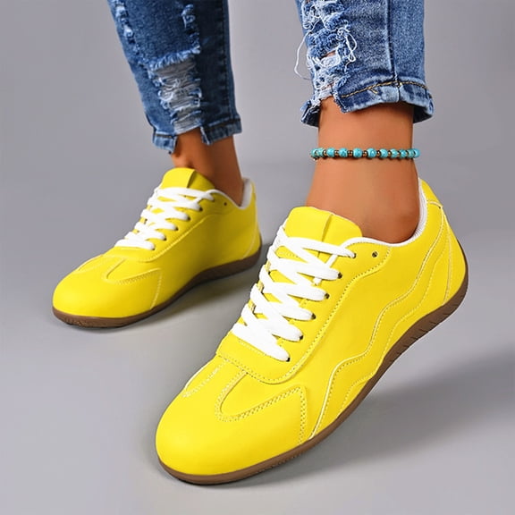 Willtoo Women's Fashion Trainers Sneakers Comfortable Walking Shoes Casual Lace-Up Non Slip Sneakers
