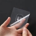 thumbnail image 4 of 20/1 Uds gancho multiusos autoadhesivo fuerte pegatina ganchos soporte para colgar en la pared gancho para cocina baño organizador estante gancho, 4 of 5