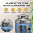 thumbnail image 4 of Ample Crimination URN Without Engraving | Large 10.5" Elegant Memorial Urn for Ashes with Meena Floral Design & Engraving Option ACU065, 4 of 10