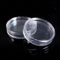thumbnail image 4 of 20 Pcs Transparent Plastic Small Round Box Coin Box, 10 Pcs 18mm & 10 Pcs 20Mm, 4 of 5