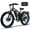 Black Blue, variant on 5000w Dual Motor E-Bike 60V Electric Bike for Adults,40 MiIe P-Hour Full Suspension Hydraulic Disc Brakes EBike,26x4 Fat Tires Mountain Bikes for All Terrain Snow/Sand