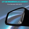 thumbnail image 1 of Wing Mirror Glass  Side Wing Mirror  Mirror Glass  Car Mirror Glass  Left Side Wing Mirror Car Left Door Side Wing Mirror Glass Wide Angle For  W220 W215 2208100121, 1 of 8