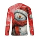 thumbnail image 5 of Blusas y camisas de manga larga y cuello redondo para hombre, informales, a la moda, con estampado navideño, cuello redondo, blusas de licra de manga larga para hombre., 5 of 5